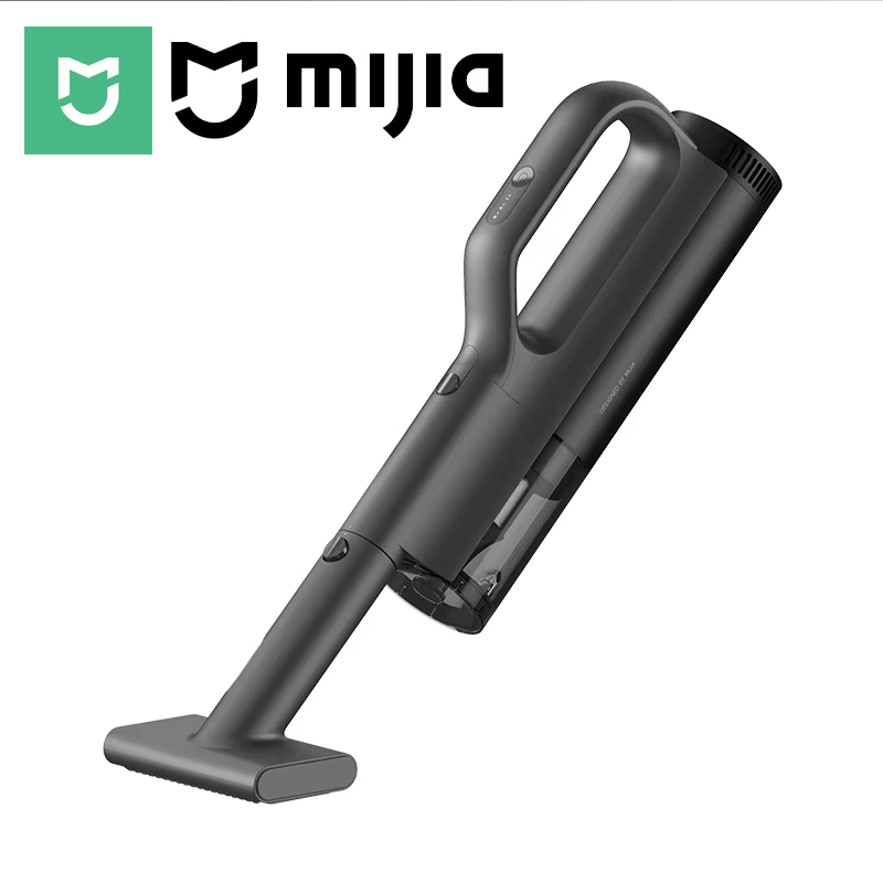 مكنسة كهربائية للسيارة من MIJIA بقوة شفط 21 كيلو باسكال، شحن سريع عبر منفذ Type-C، وعاء غبار سعة 150 مل، للاستخدام المنزلي، مكانس كهربائية لاسلكية، بطارية 2400 مللي أمبير
