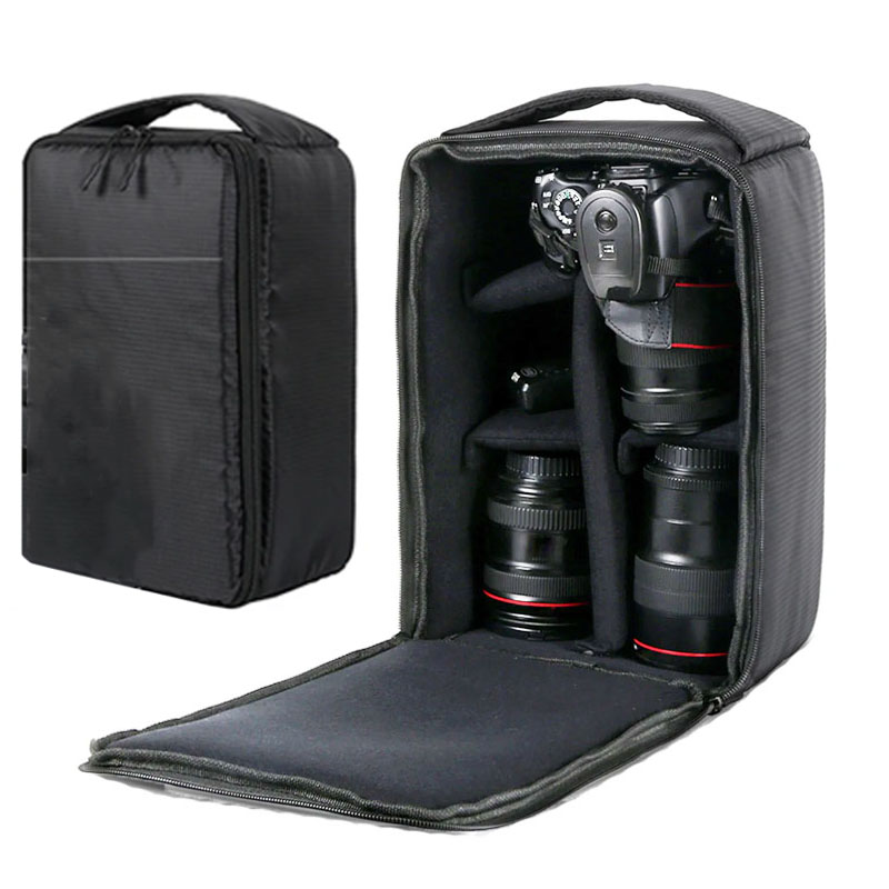 حقيبة كاميرا DSLR مقاومة للماء، حقيبة ظهر متعددة الوظائف للكاميرا في الهواء الطلق، حافظة صور للفيديو الرقمي لعدسة نيكون كانون DSLR