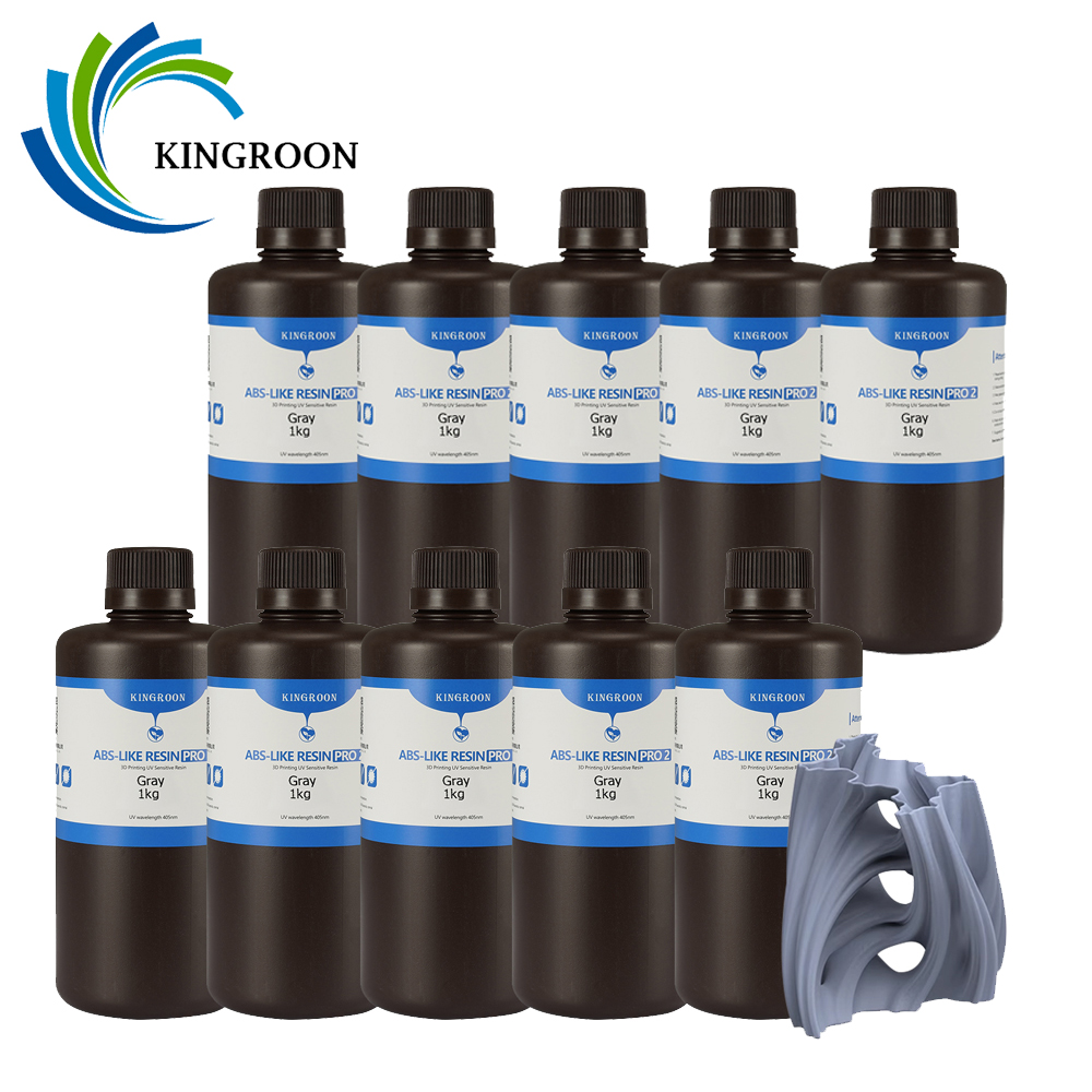 KINGROON ثلاثية الأبعاد الراتنج 10 كجم معيار/على مادة ABS/ماء قابل للغسل 40nm عالية الدقة الأشعة فوق البنفسجية الراتنج للطابعة Anycubic Elegoo LCD SLA DLP