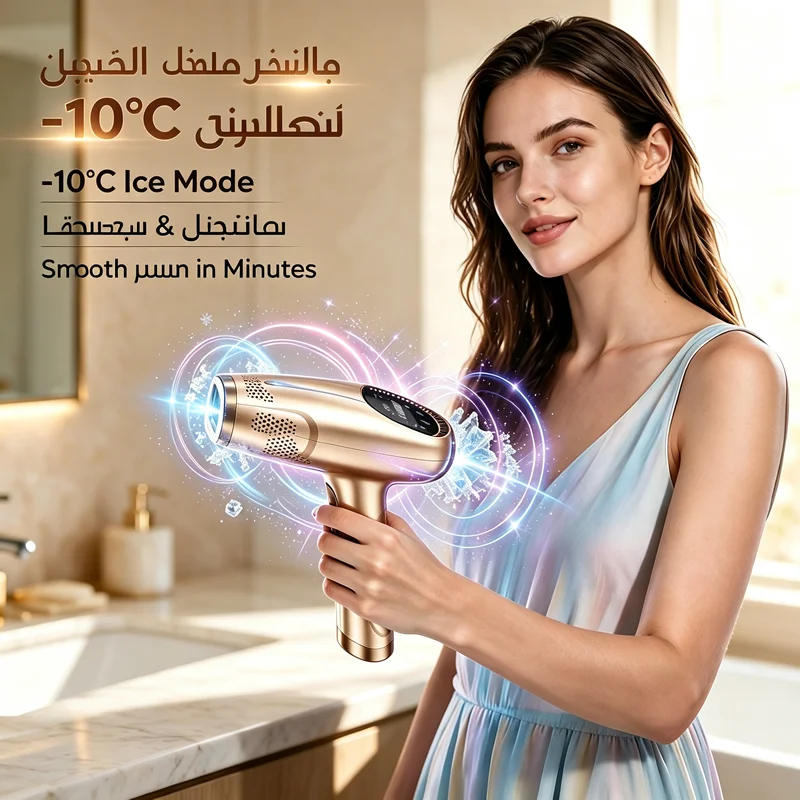 جهاز إزالة الشعر الدائم للنساء، ماكينة إزالة الشعر بالليزر IPL للوجه، ماكينة حلاقة كهربائية للنساء، جهاز إزالة الشعر بالليزر.