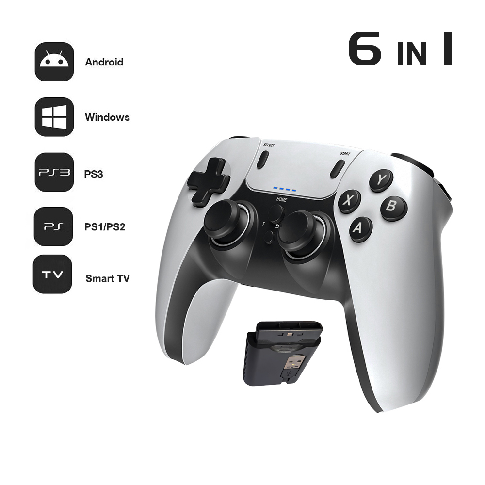 وحدة تحكم الألعاب اللاسلكية لـ PS1 PS2 PS3 PC Android وحدة تحكم لاسلكية لعبة فيديو وحدة تحكم ألعاب محمولة لوحة ألعاب ترفيهية