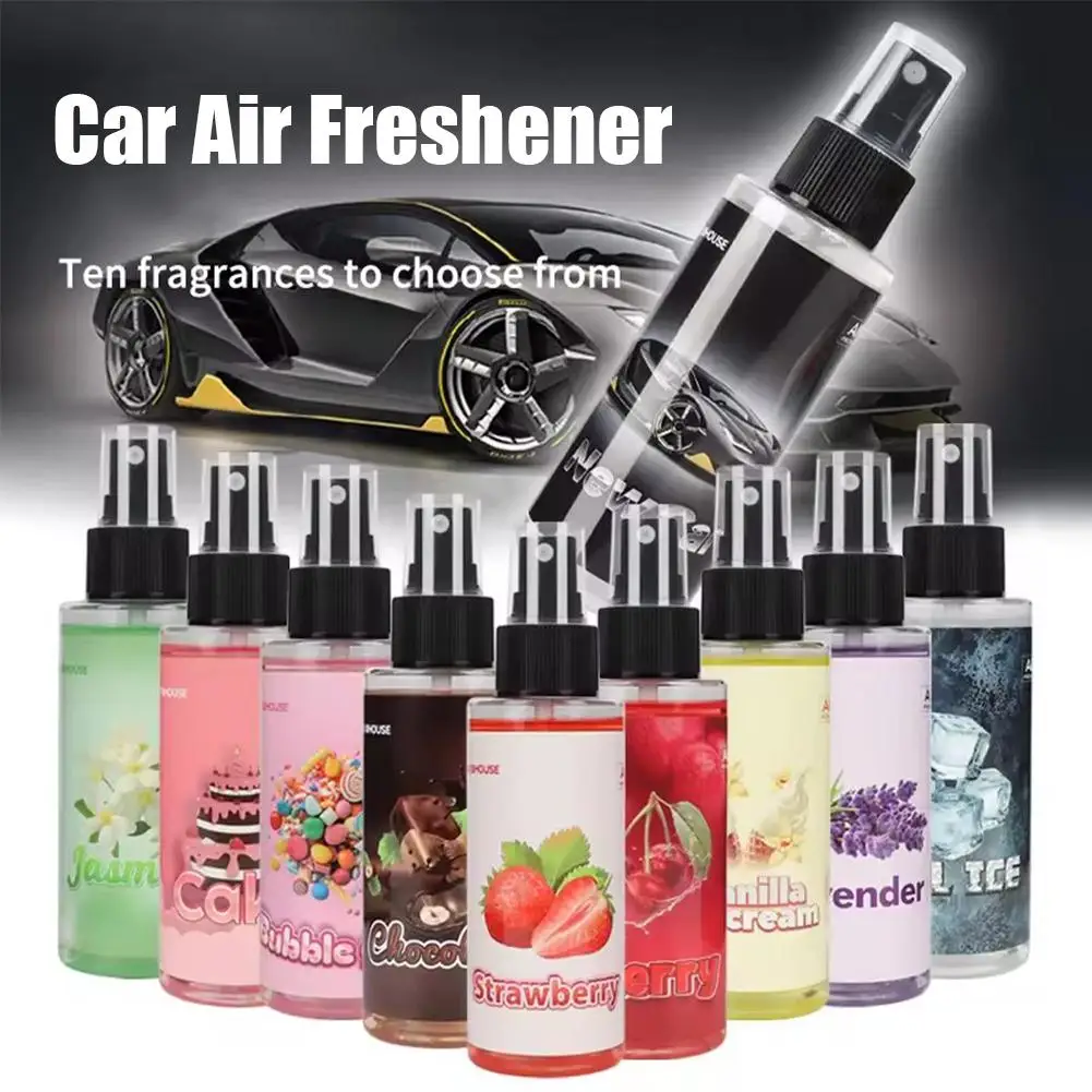 رذاذ عطر مثبت على السيارة، نكهة السيارة، رذاذ يدوي للسيارة، معطرات طويلة الأمد، مزيل عرق للسيارة للعلاج بالروائح العلاجية