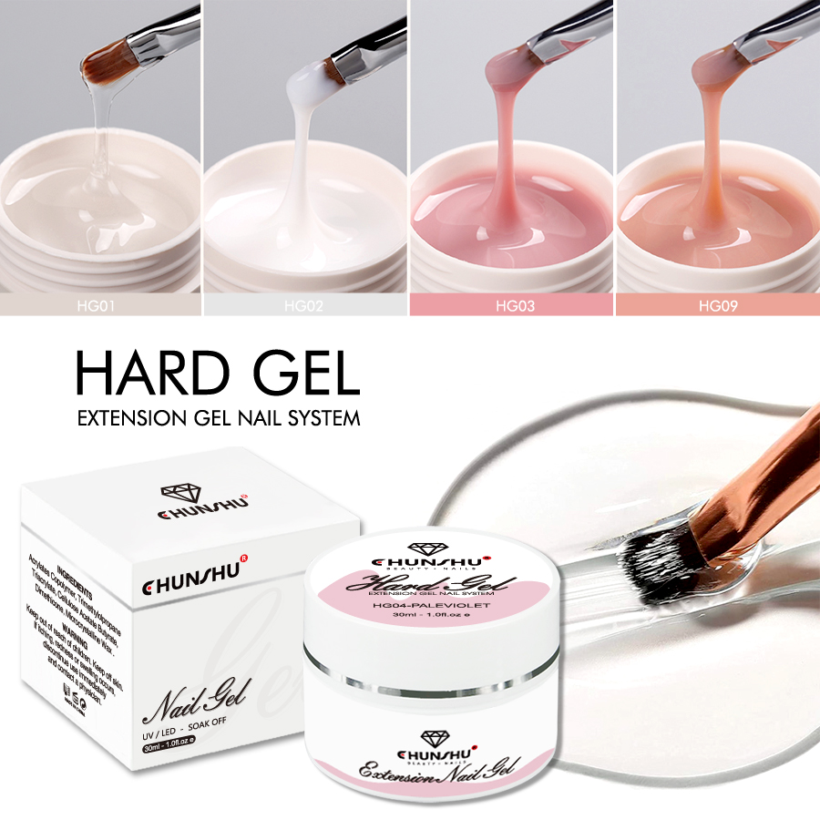 30ML جل بUILDER قوي للأظافر Milky White بناء ومقوي ذاتية المستوى تعزيز جل الأظافر التمويه مانيキュور