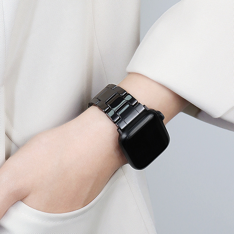سوار يد Applewatch معدني 38 41 44 45mm سيراميك