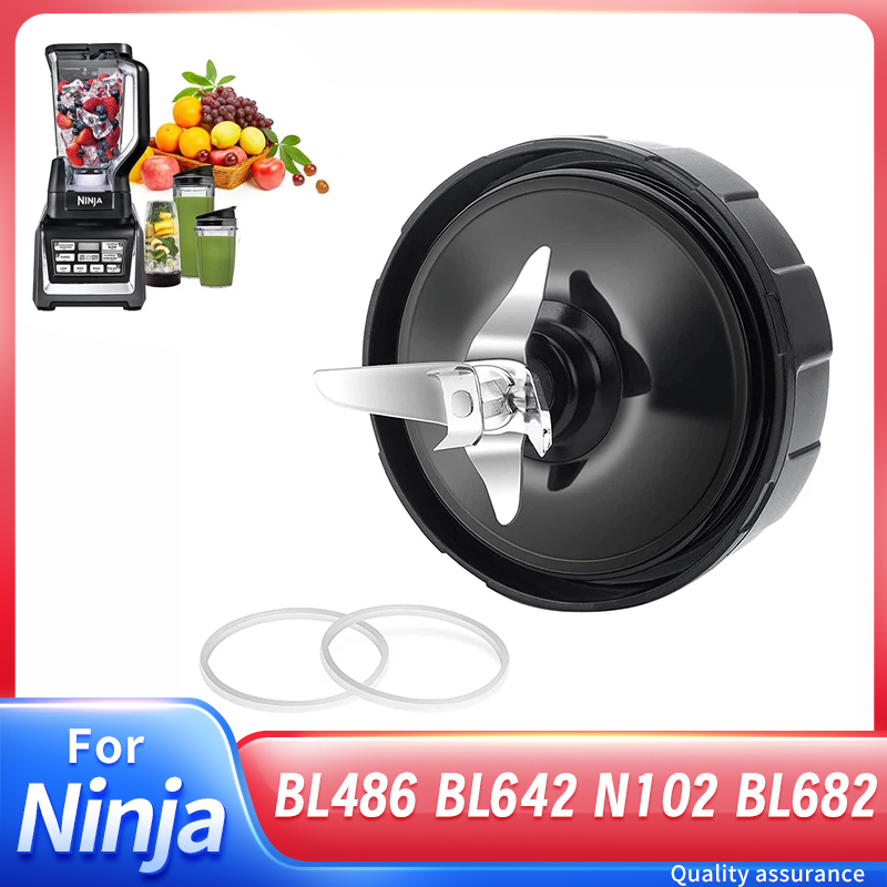 7 شفرات مستخرج الزعانف لقطع غيار خلاط النينجا مع مطاط الغسالة لـ Nutri Ninja Auto IQ BL486 BL642 N102 BL682