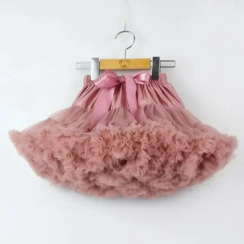 حار الفتيات توتو التنانير الصلبة منفوش تول الأميرة الكرة ثوب pettiskirt الاطفال الباليه أداء الحفلات فستان للأطفال PP001