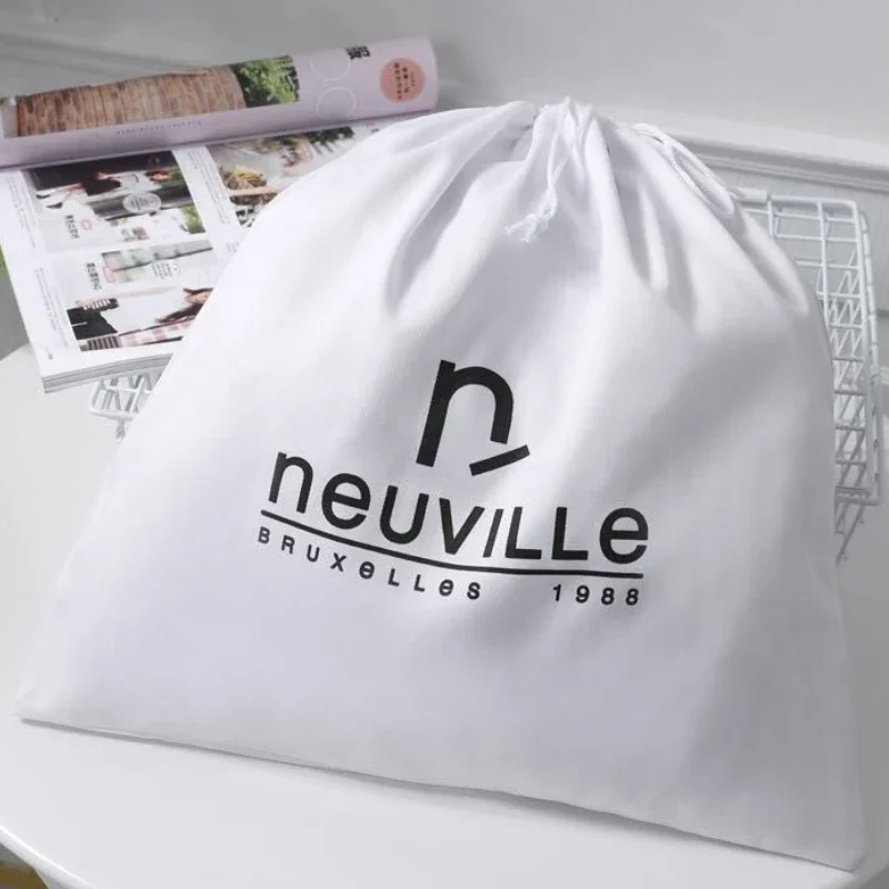 Twill Cotton Gift Bags Cotton Drawstring Pouch Packaging Shoes Jewelry Cosmetic Dustproof Storage Sachet Reusable Wholesale Logo