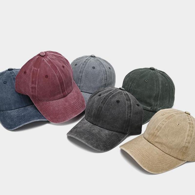 قبعة بيسبول غسلها القطن الرجال النساء Snapback قبعة خمر الهيب هوب قبعات بلون أبي قبعة العظام Casquette في الهواء الطلق الرياضة غير رسمية