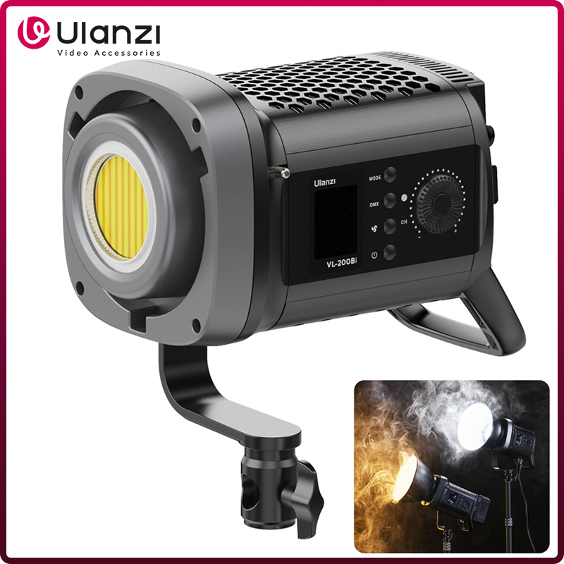 Ulanzi VL-200Bi 200W V-Mount COB Light Wireless APP Control 2700K-6500K الفيديو الضوئي للتزلج فيديو التصوير الفوتوغرافي