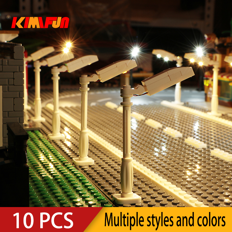 10 قطعة 0.8 مللي متر دبوس RGB LED اللبنات مصباح USB لتقوم بها بنفسك ضوء الشارع مدينة الكهربائية تزيين 1X1 لعبة الطوب متوافق مع جميع الماركات