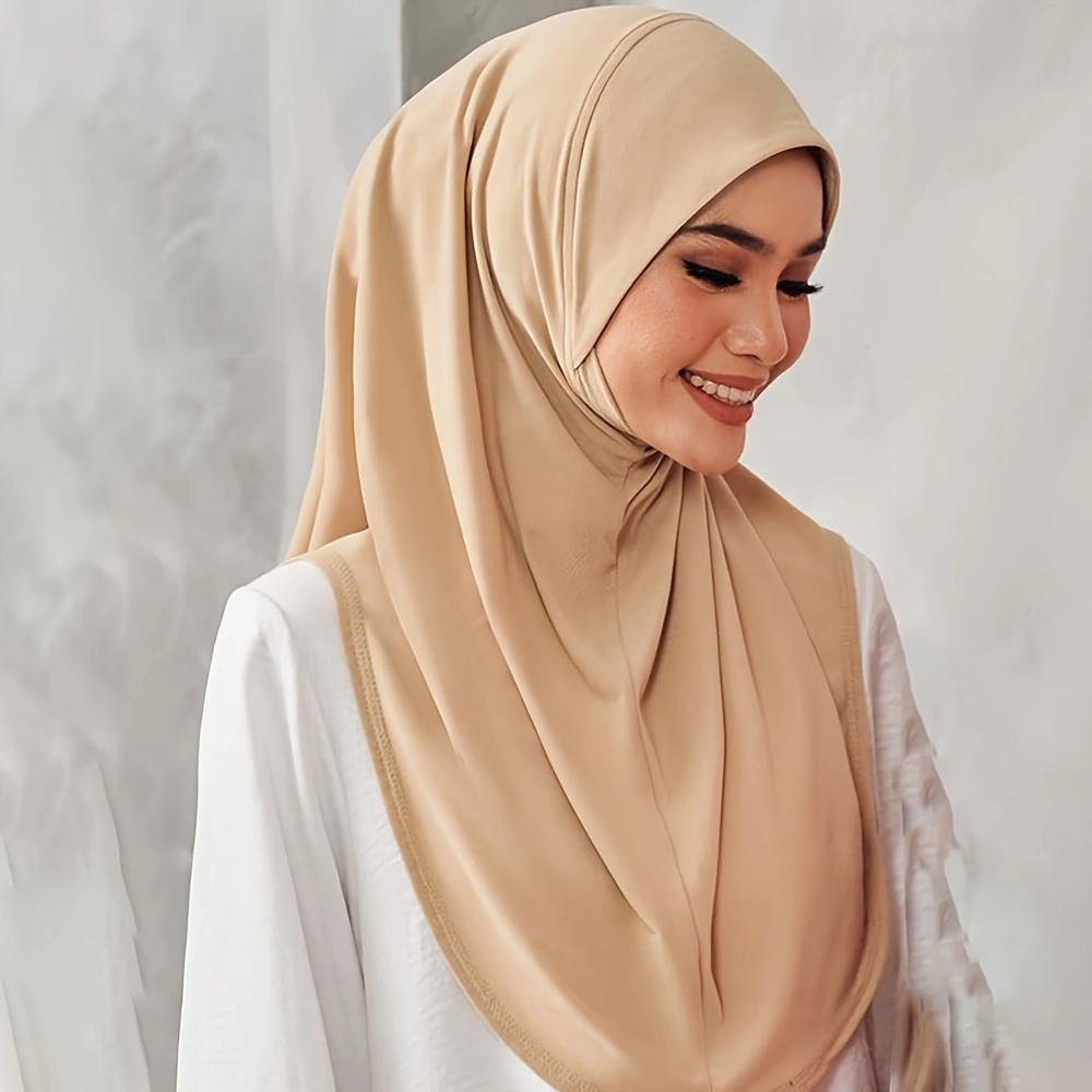 جديد فوري جاهز لارتداء الحجاب المرأة المسلمة بسط قميص رياضي الحجاب والأوشحة ماليزيا أغطية الرأس قبعات