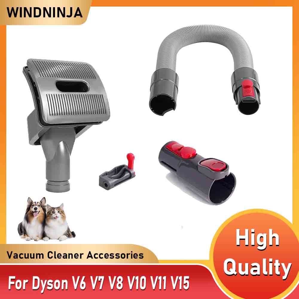 فراغ مرفق الكلب القط الحيوانات الأليفة السرير فرشاة العريس أداة ل دايسون V6 V7 V8 V10 V11 V15 مكنسة كهربائية الملحقات مع أداة تحويل