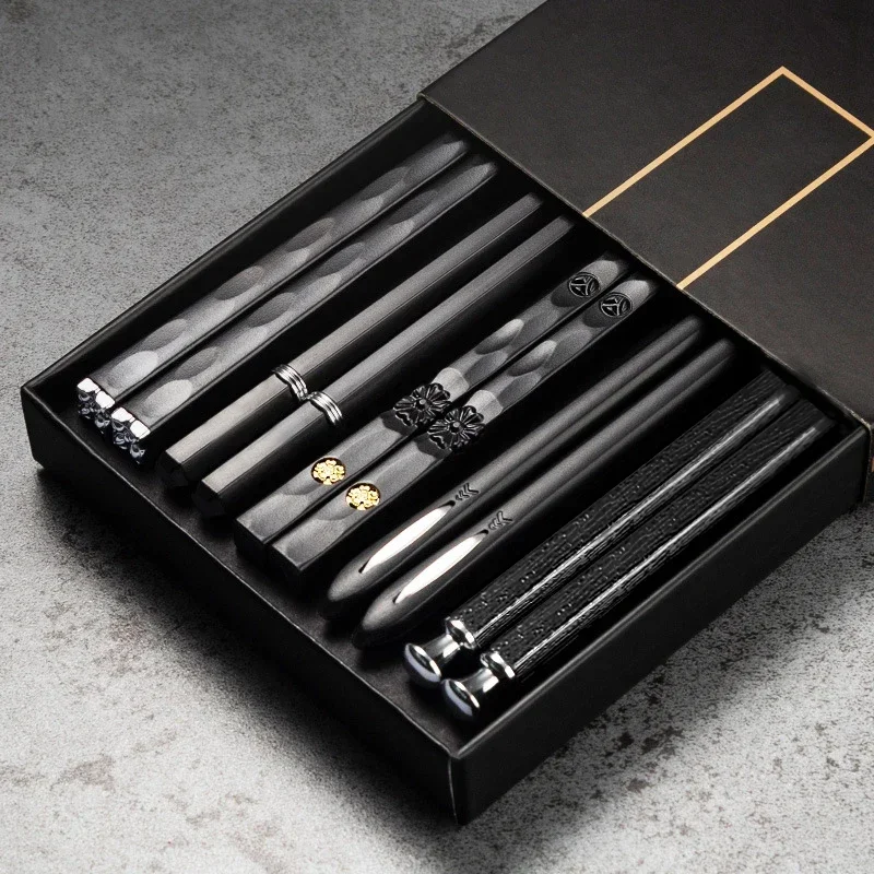 5 أزواج من أعلى جودة من اليابان غير زلق آمن للأكلchopsticks كوري المنزل الفندق المطعم المحمول الصحي طعام العصا للسوشيchopsticks