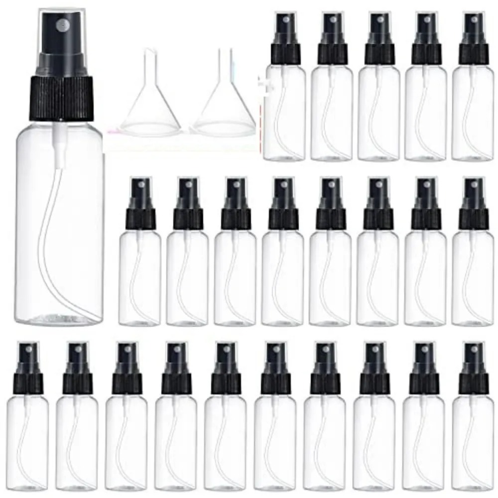 10 قطعة 10/20/30/50/60/100 مللي رذاذ عطر بلاستيكي شفاف قابل لإعادة الملء زجاجات رذاذ بلاستيكية فارغة زجاجات سفر محمولة