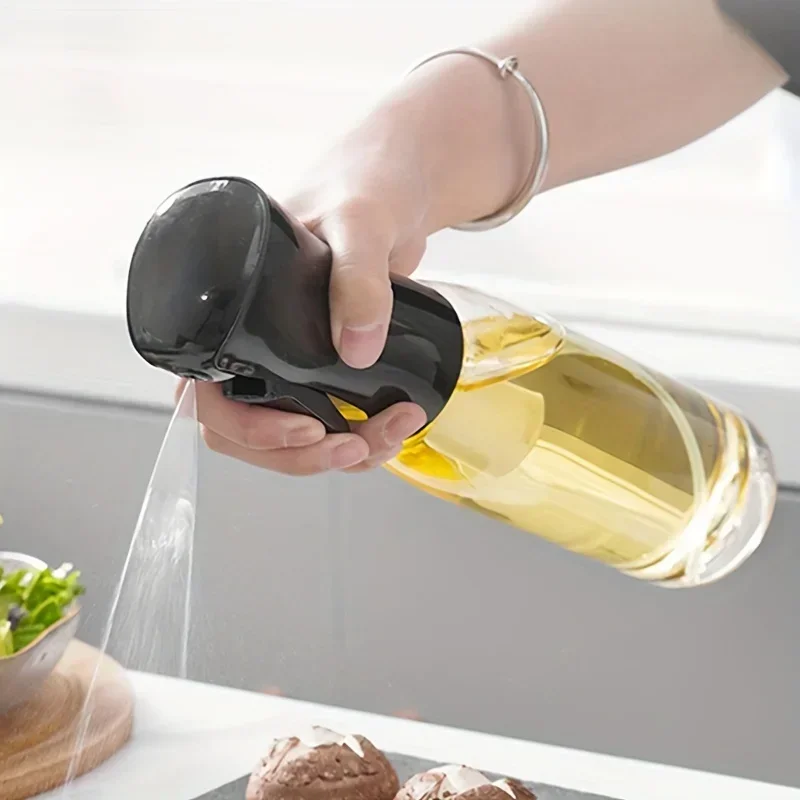 زجاجة رش زيت الزيتون سعة 200/300/500 مل، موزع زيت للمطبخ، حاوية رش للخل وصلصة الصويا للتخييم والخبز