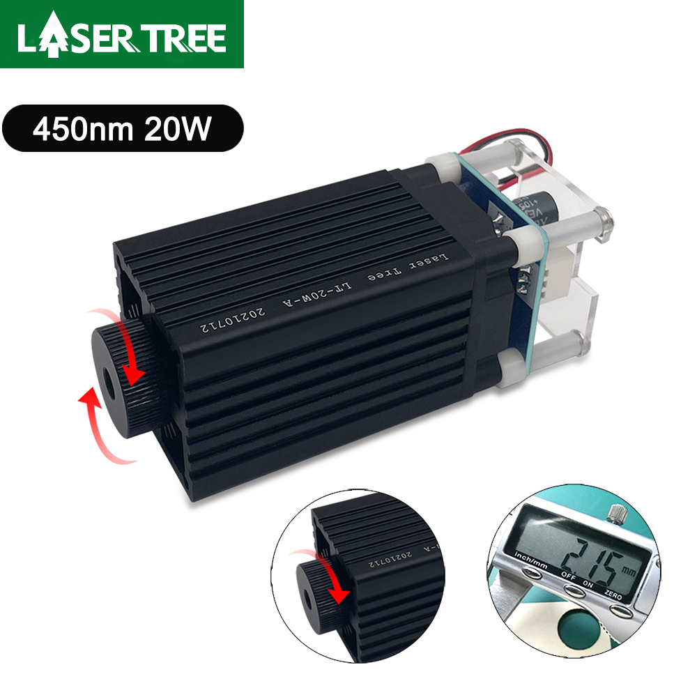شجرة الليزر 10 واط 5 واط 4 واط وحدة الليزر ، 450nm TTL الضوء الأزرق رأس الليزر للنقش بالليزر الخشب لتقوم بها بنفسك أداة خلق