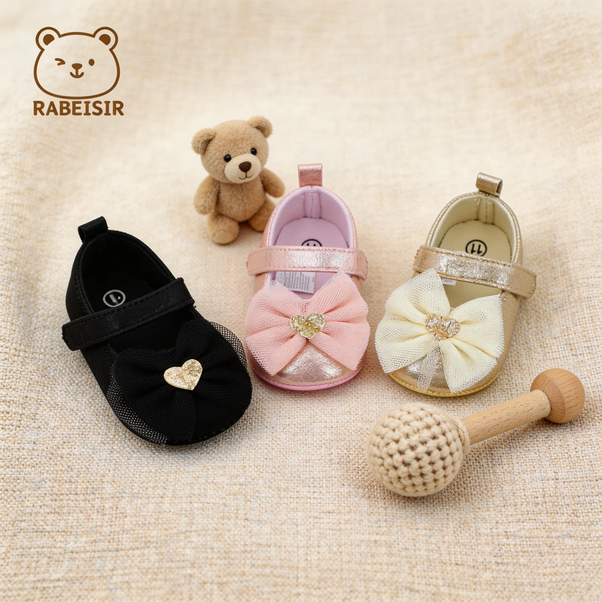 أحذية Baby Step Shoes زوج أول من أحذية الأطفال الصغار أحذية أطفال قابلة للتنفس وغير قابلة للانزلاق أحذية أنيقة للفتيات على طراز الأميرة من الدانتيل