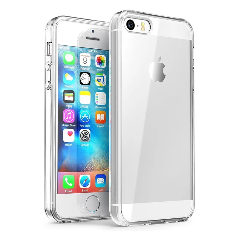 Case For iPhone SE 2022 7 8 6 6S Plus 5S 5 SE TPU Silicone Clear Transparent Soft Case for APPLE iPhone 7 8 Plus Back Cover (باللغة الإنجليزية)