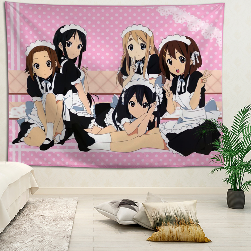 K-ON！أنمي شاشات حائط معلقة بوهيمية شاشات حائط مندالا ديكورات منزلية إكسسوارات