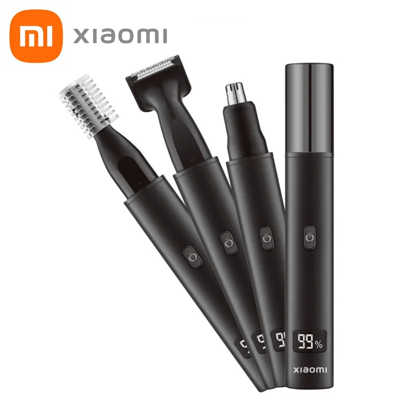 2025 XIAOMI جديد 3 في 1 الكهربائية قابلة للشحن الأنف الأذن الشعر المتقلب للرجال غير مؤلم السوالف الحواجب اللحية مقص الشعر ماكينة حلاقة