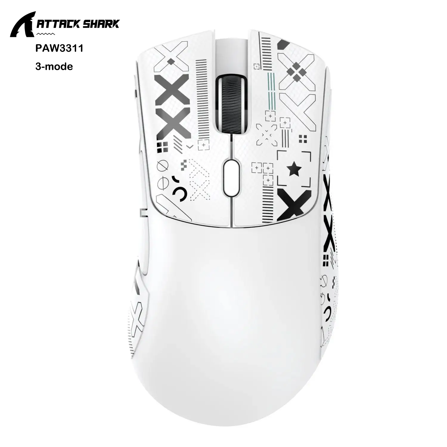 ماوس ألعاب لاسلكي Attack Shark R1/X11، 18K DPI PAW3311، مريح، خفيف الوزن ثلاثي الوضع بلوتوث 2.4 جيجا هرتز USB، للكمبيوتر/الكمبيوتر المحمول