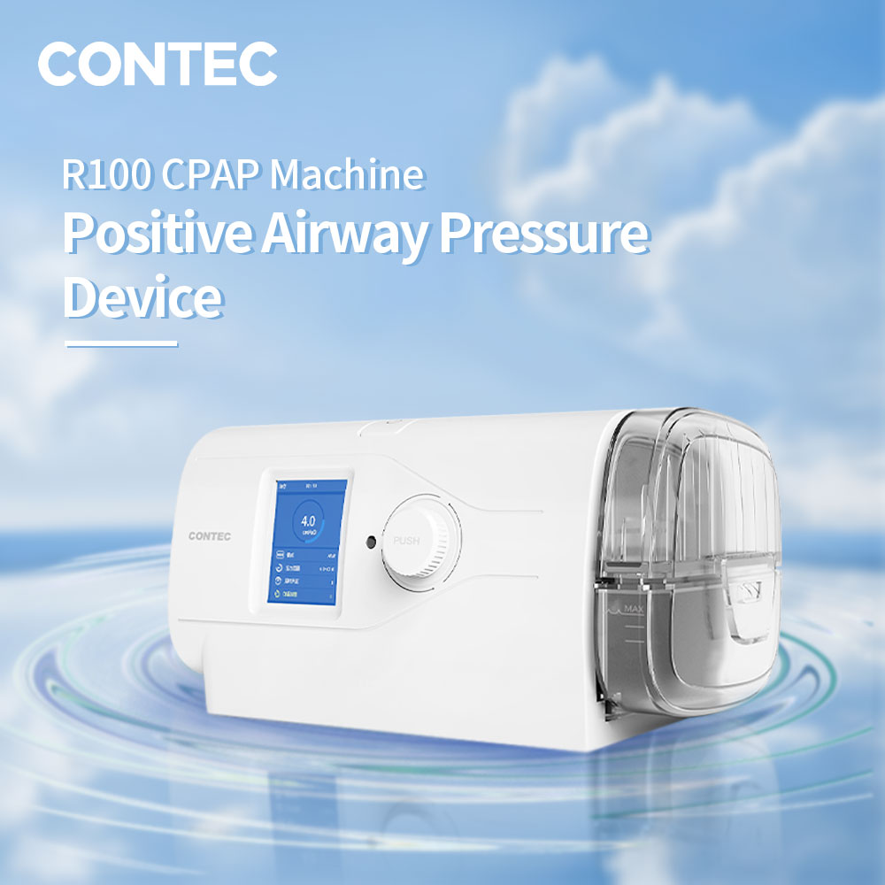 CONTEC R100 أجهزة ضغط الهواء الإيجابية CPAP آلة مع تنظيم الرطوبة