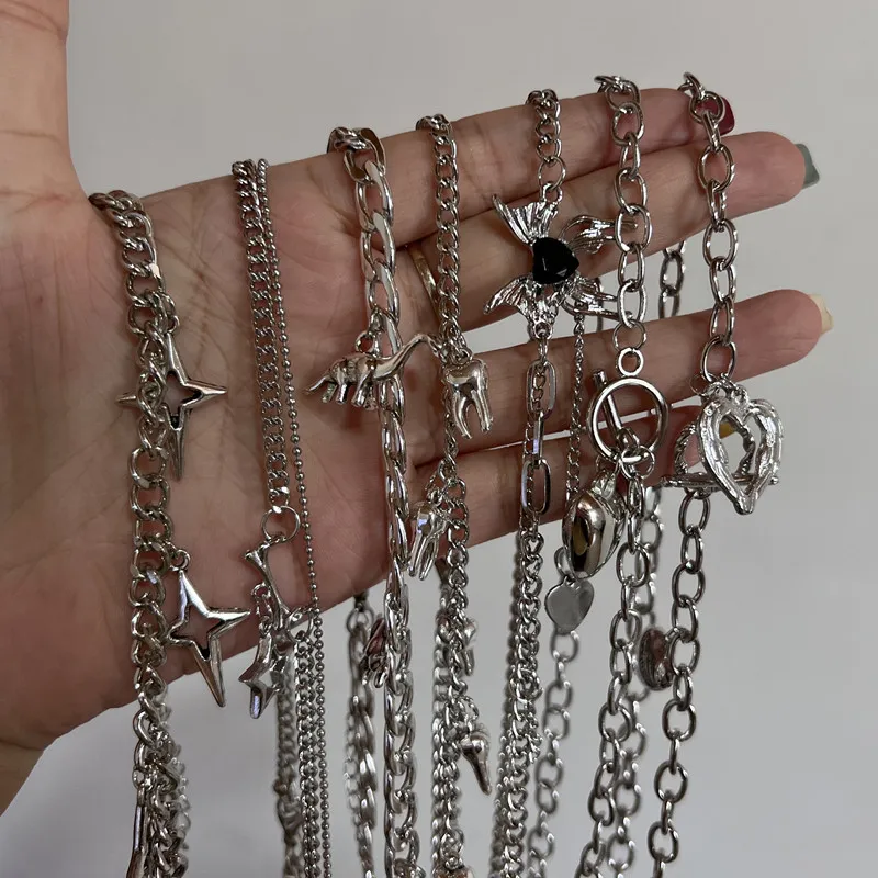 الهيب هوب برشام قلادة للرجال والنساء ، التيتانيوم الصلب مخروط قلادة ، سلسلة سترة ، المختنق المجوهرات ، فاك اكسسوارات الذكور