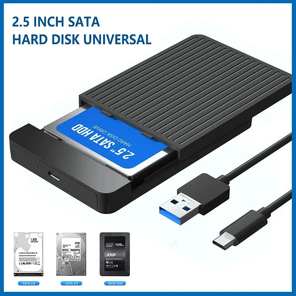 2.5 HDD/SSD حالة SATA إلى USB 3.1/3.0 محول حالة 6gbps HD صندوق حاوية القرص الصلب الخارجي للقرص HDD نوع USB-C الضميمة