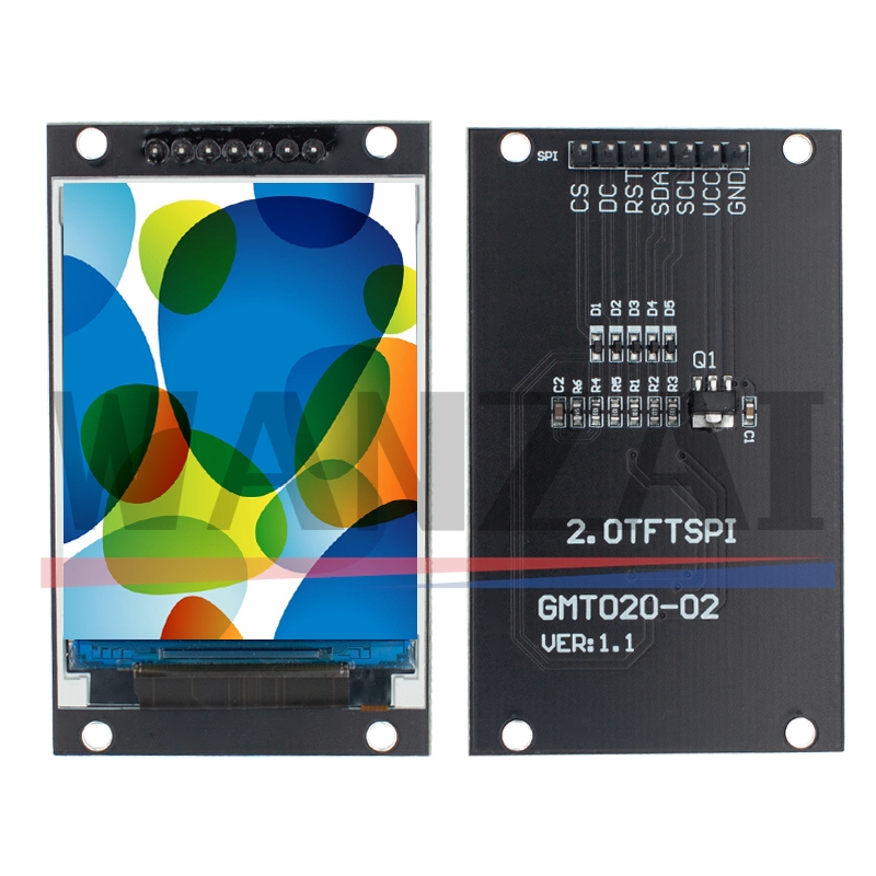 2.0 بوصة TFT عرض OLED LCD محرك IC ST7789V 240RGBx320 نقطة مصفوفة SPI واجهة لاردويو كامل اللون وحدة عرض إل سي دي