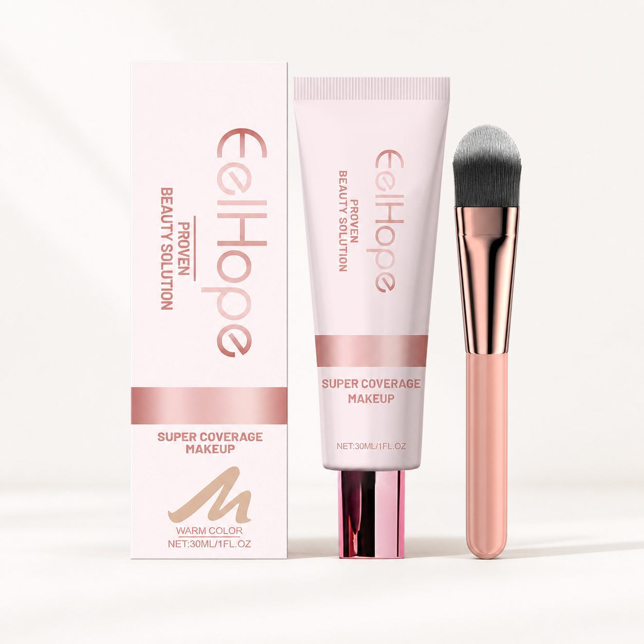 ماسكارا تثبيت مع Foundation طبيعي 1 قطعة