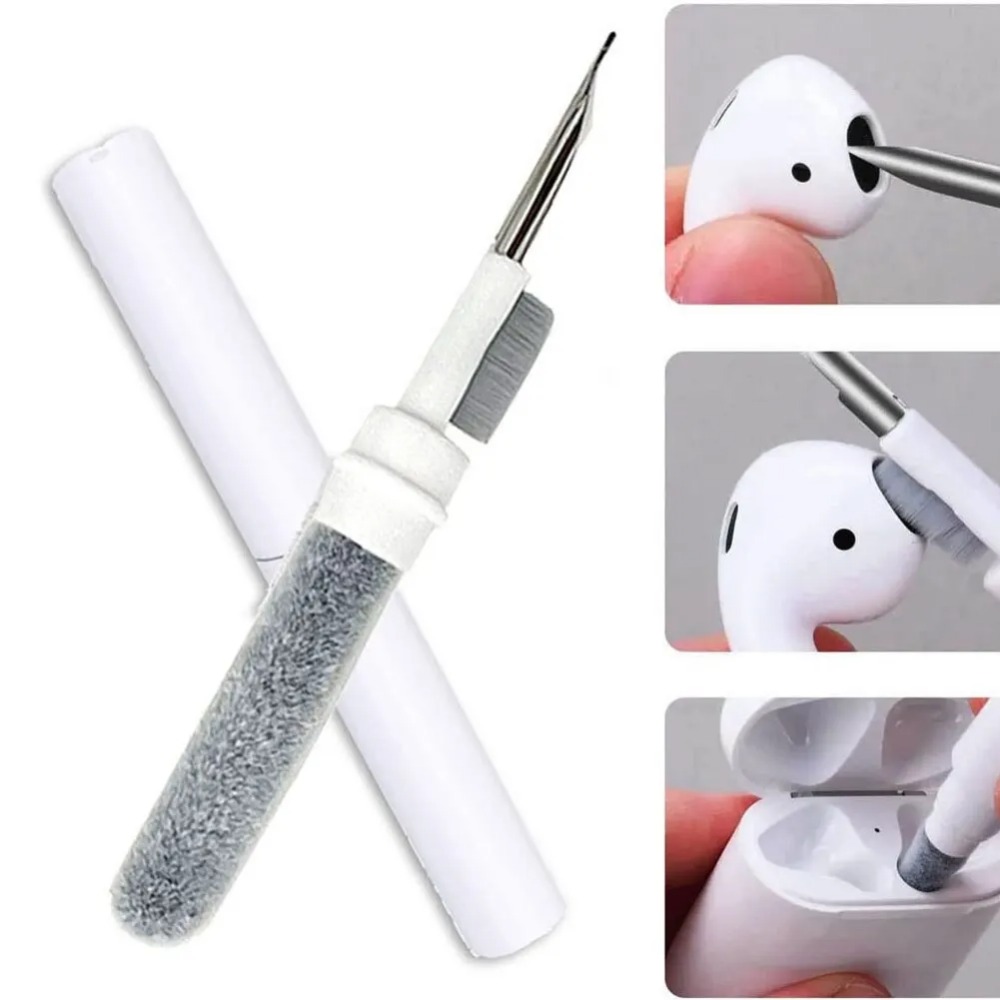 عربة تنظيف 3 في 1 لسماعات Airpods Pro 1 2 3 قلم تنظيف فرشاة حقيبة سماعات رأس لوحة مفاتيح هاتف أدوات تنظيف