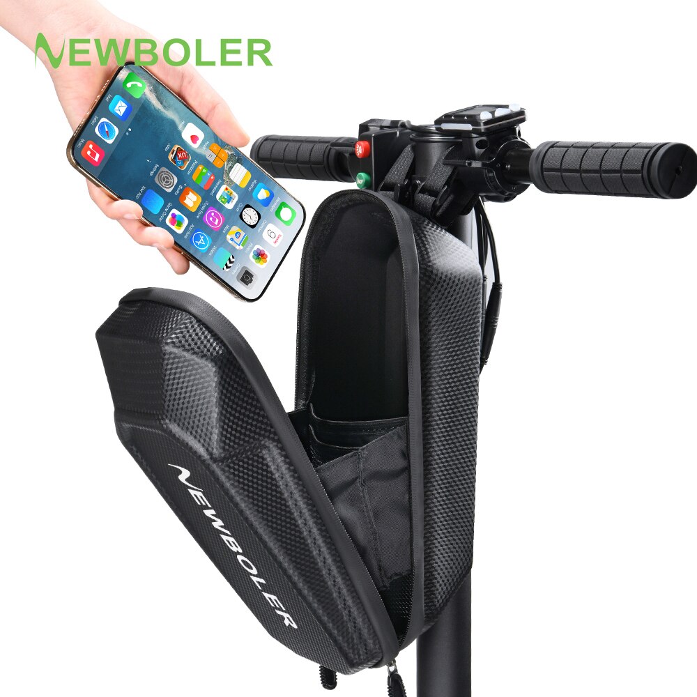 اكسسوارات حقيبة أمامية NEWBOLER مع حقيبة مقاومة للماء للسكوتر مع حقيبة دراجة أجزاء حقيبة مقاومة للمطر