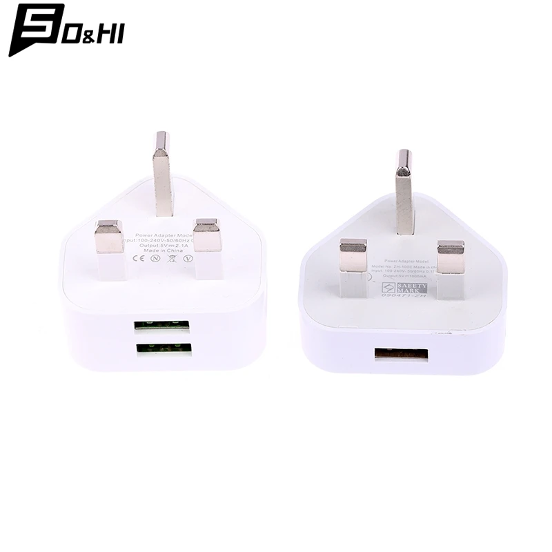عالمي 3 دبوس شاحن الجدار محول ، المملكة المتحدة المكونات ، الشحن لفون 11 ، وي ، 1 ، 2 منافذ USB