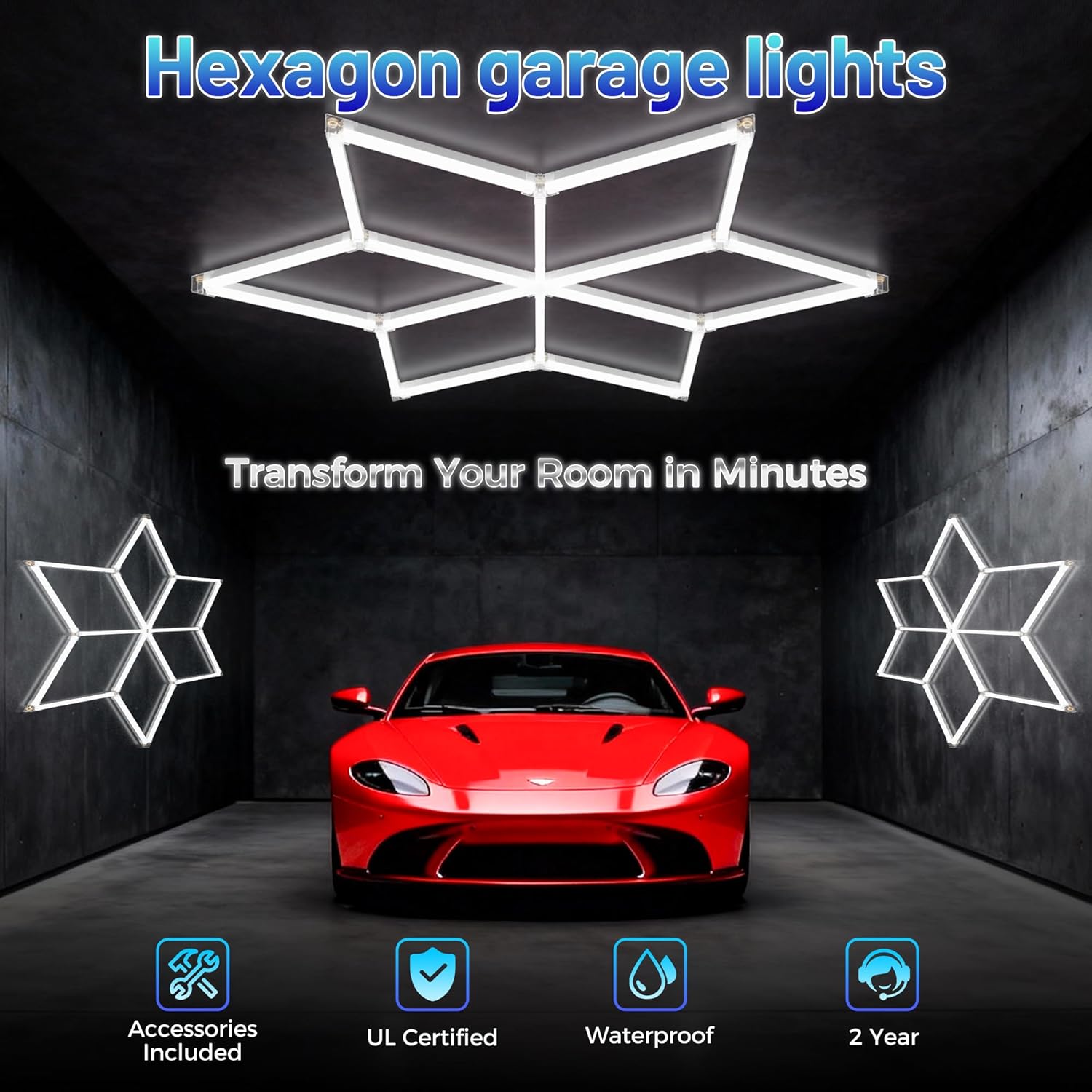 ضوء سقف شبه مُكعّب LED 6500K