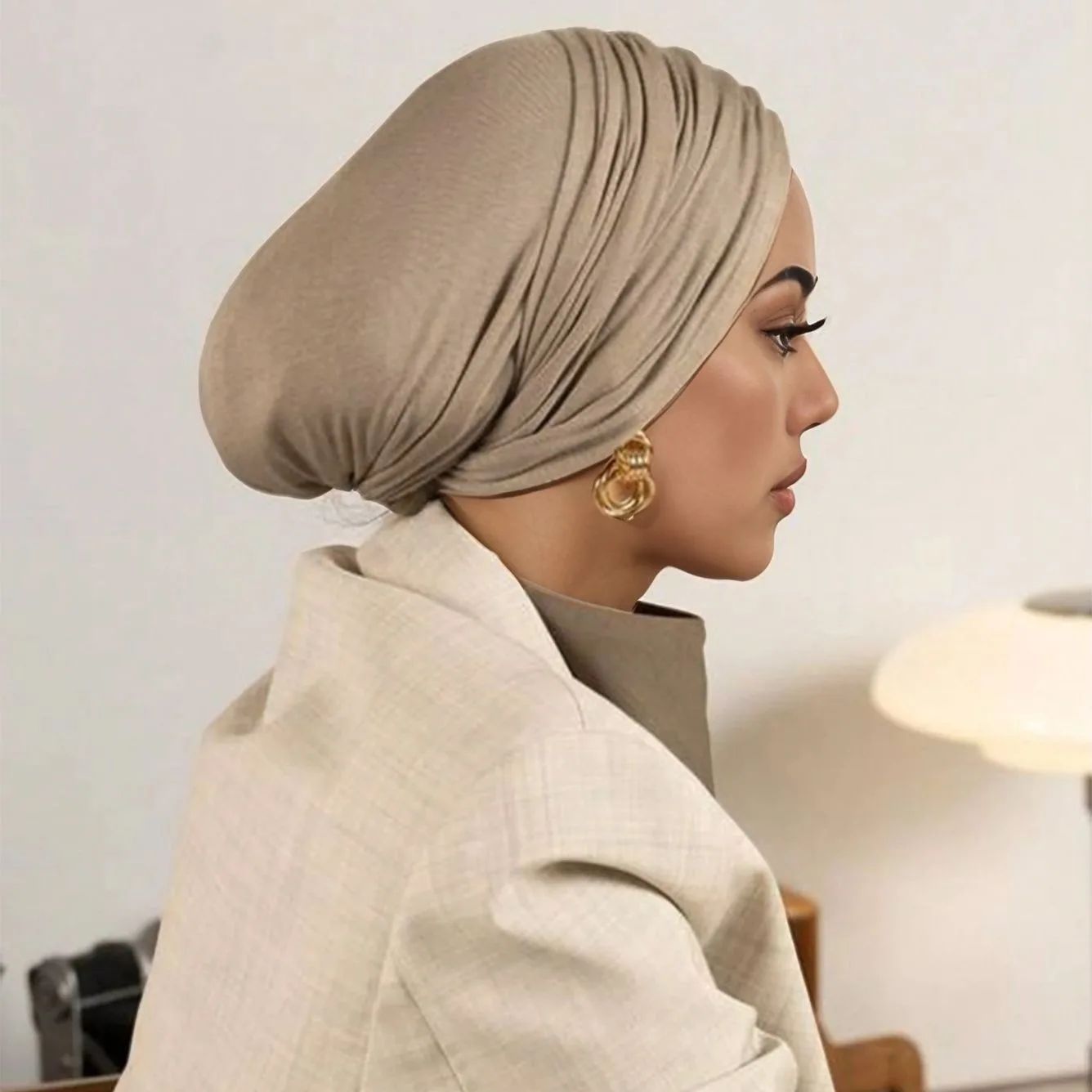 قسط مشروط جيرسي الحجاب الفوري مسلم underscarf قبعات القطن تمتد عمامة قبعة الإسلامية underscarf بونيه الحجاب عقال