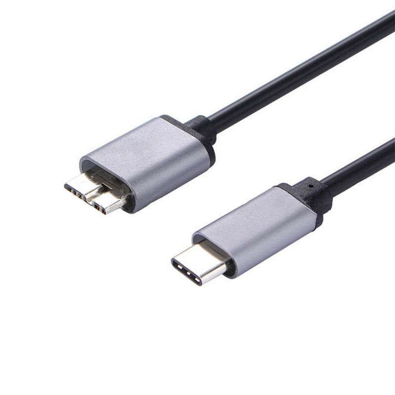 1 متر مايكرو B USB 3.0 إلى C كابل نوع C كابلات USBC موصل القرص الصلب الخارجي كابو للكمبيوتر الالكترونيات الاستهلاكية