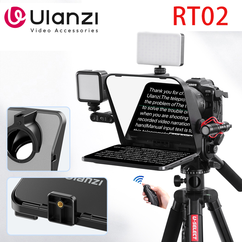 شاشة Ulanzi الملقن للكاميرا آيفون 12 13 14 برو ماكس سوني كانون نيكون DSLR ميني الملقن المحمول للهواتف الذكية