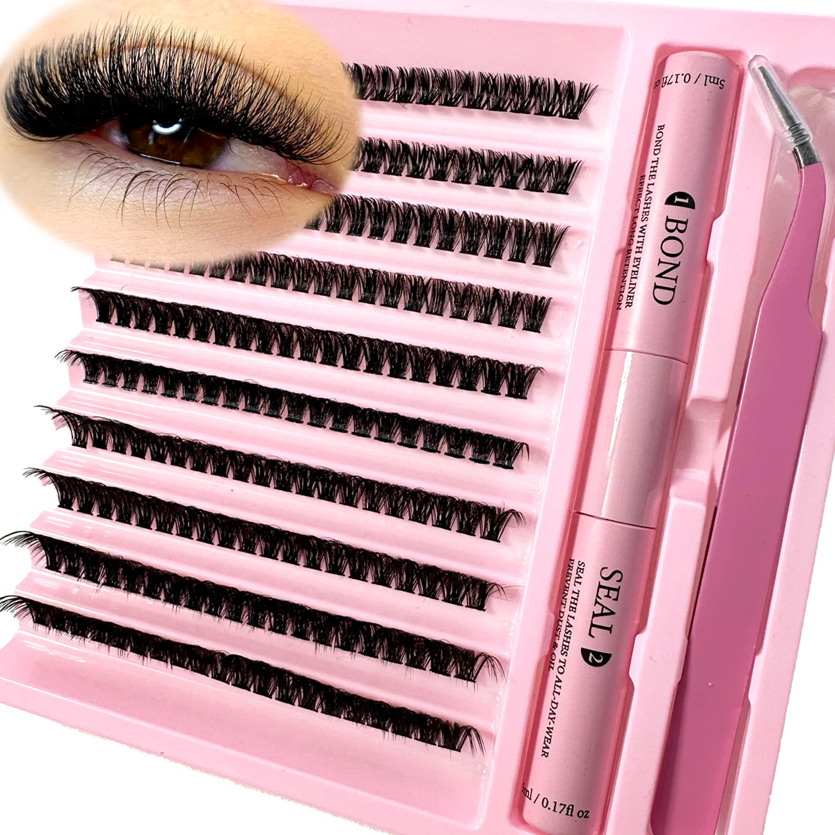 عربة تجميل لextensions الوشم الحرفي DIY لextensions الوشم علاج لاصق الرموش ومزيل الختم 200 قطعة مجموعات أدوات مكياج للصق الرموش لاصق الصق
