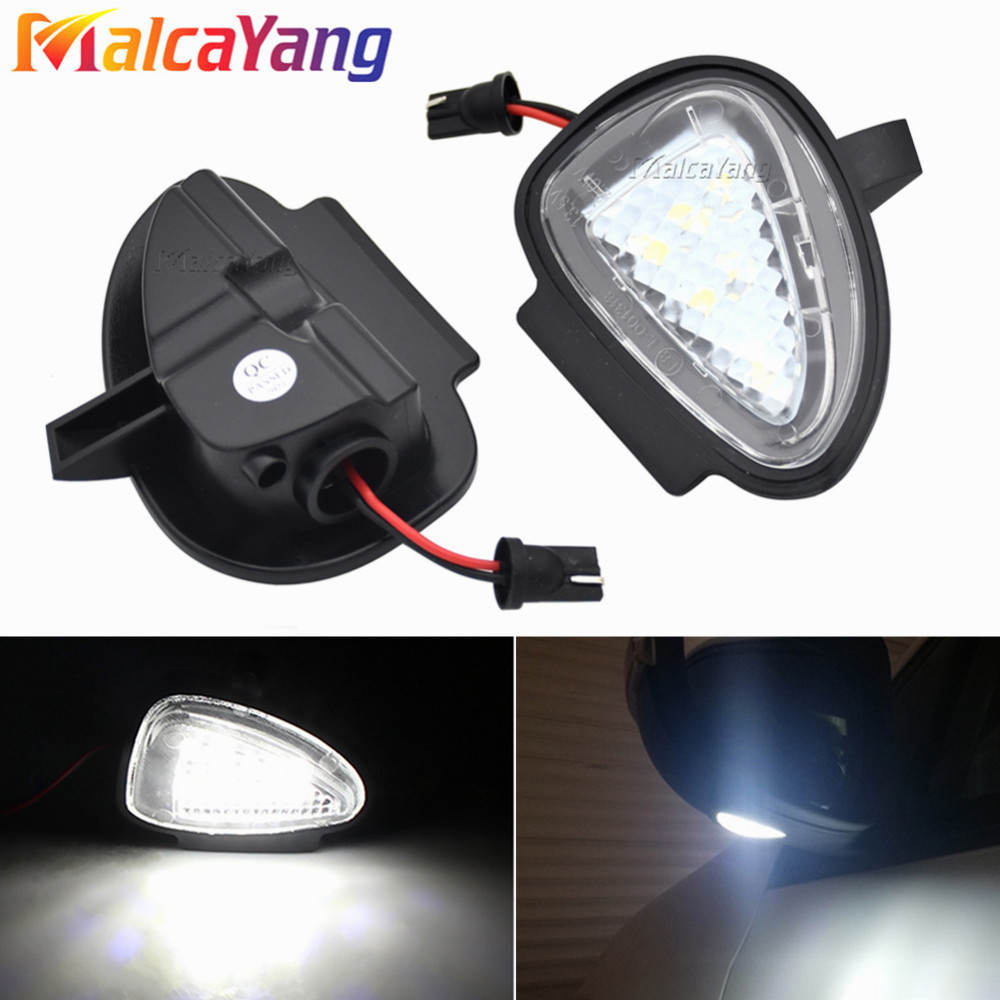 2 قطع سيارة خطأ الحرة LED الجانب مرآة البركة مصباح إشارة لشركة فولكس فاجن جولف MK6 6 MKVI C45 كابريوليه الأبيض Led مصباح