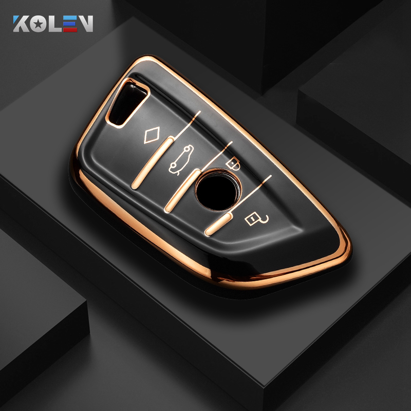 موضة بولي TPU سيارة مفتاح بعيد غطاء قذيفة فوب لسيارات BMW X1 X3 X5 X6 X7 1 3 5 6 7 سلسلة G20 G30 G11 F15 F16 G01 G02 F48 بدون مفتاح
