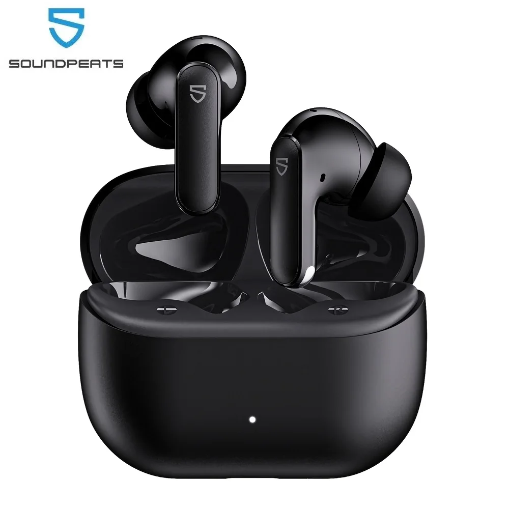 سماعات أذن لاسلكية SoundPEATS Q3 Pro مع خاصية إلغاء الضوضاء النشطة، بلوتوث V6.0، 4 ميكروفونات، مشغل صوت 13 مم، اتصال متعدد النقاط