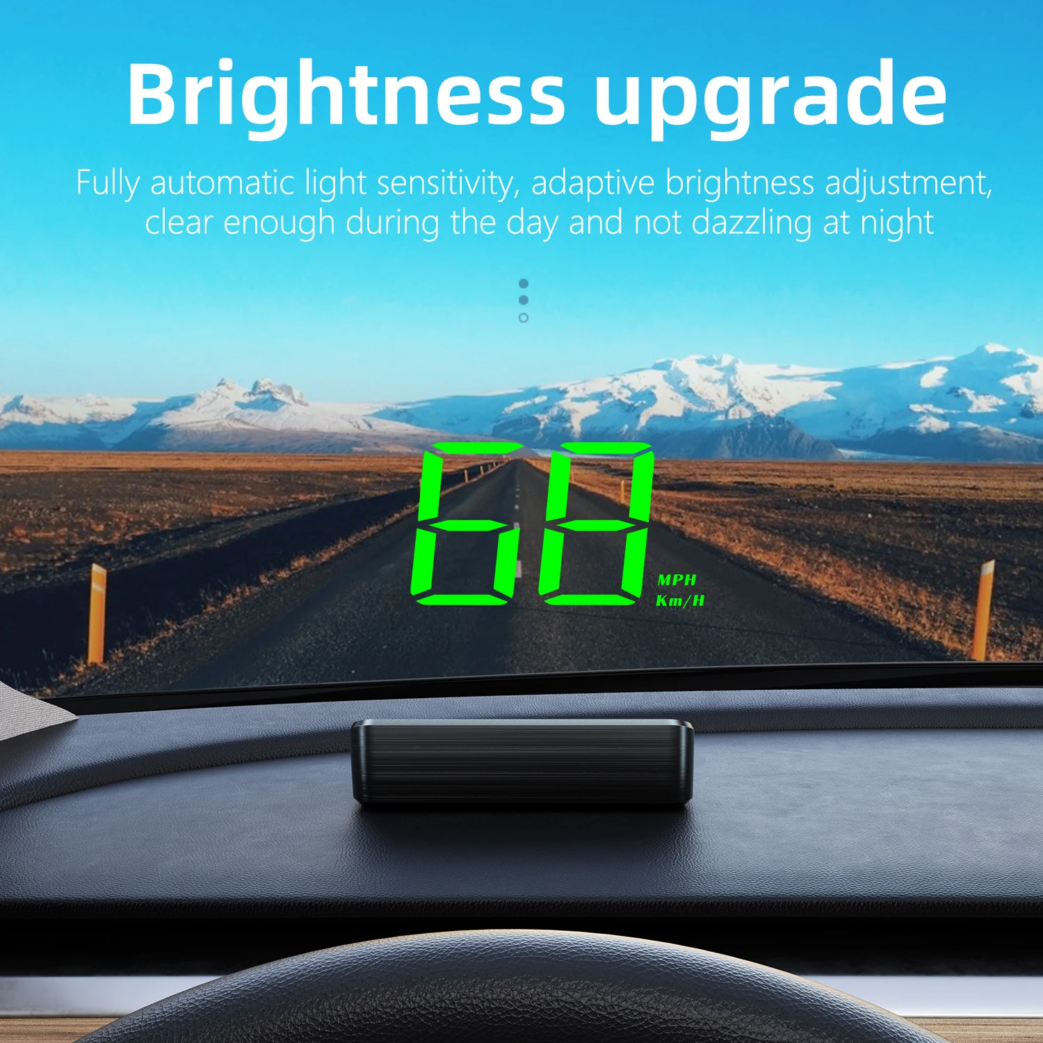 HD سيارة رئيس يصل العرض M2 GPS عداد السرعة KM / H الرقمية HUD الزجاج الأمامي العارض العالمي اكسسوارات السيارات الالكترونيات