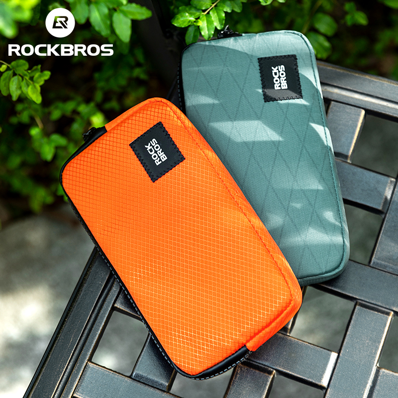 حقيبة هاتف ROCKBROS لركوب الدراجات للاستخدام اليومي، صغيرة الحجم وخفيفة الوزن ومحمولة ومتعددة الوظائف وحقيبة تخزين العملات المعدنية وحقيبة التنقل