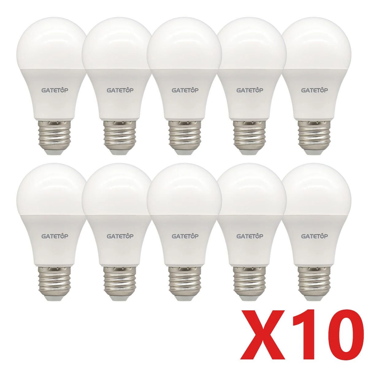 10 قطع/مجموعة مصابيح LED A60 G45 بقاعدة E27 تعمل بجهد 110-220 فولت وقدرات متنوعة من 3 إلى 24 واط، موفرة للطاقة، بإضاءة بيضاء باردة أو دافئة للإنارة المنزلية