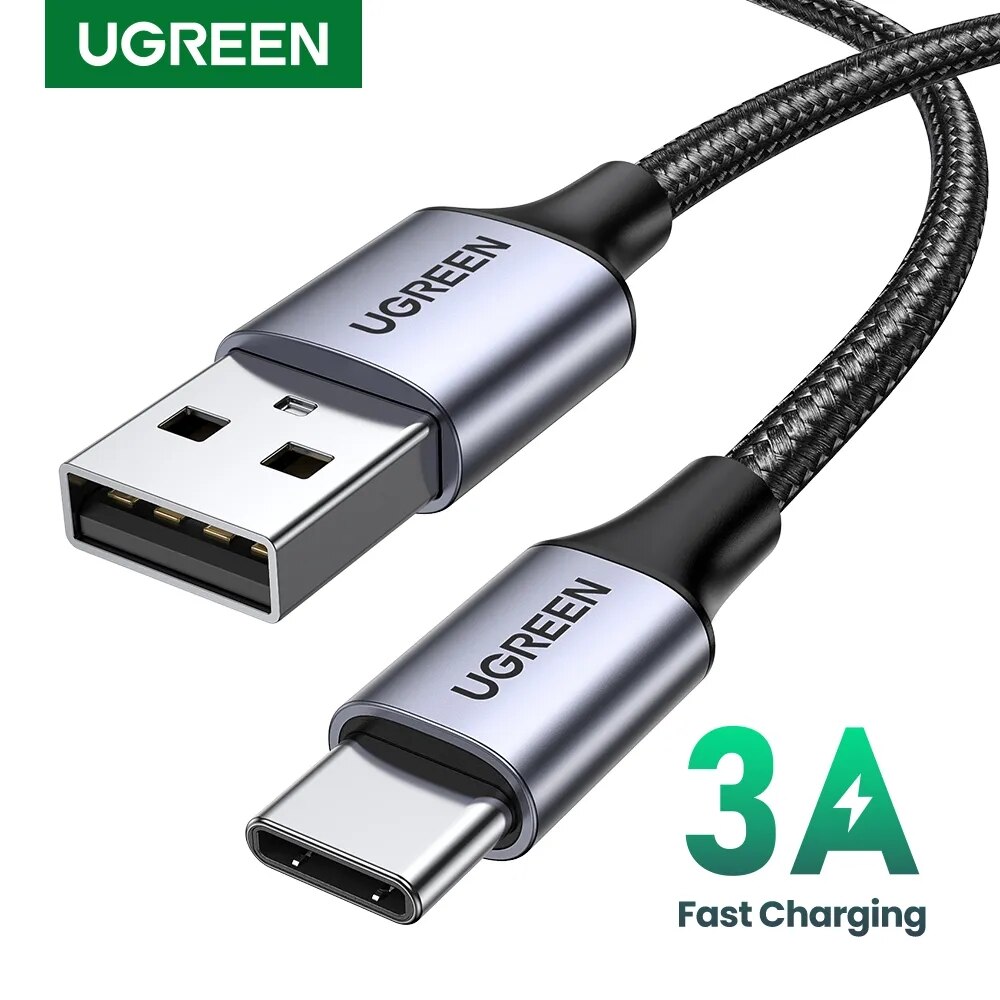كابل شحن سريع UGREEN 3A مناسب لجهاز iPad Samsung Xiaomi Poco كابل بيانات شاحن USB-C المغناطيسي كابل الهاتف المحمول