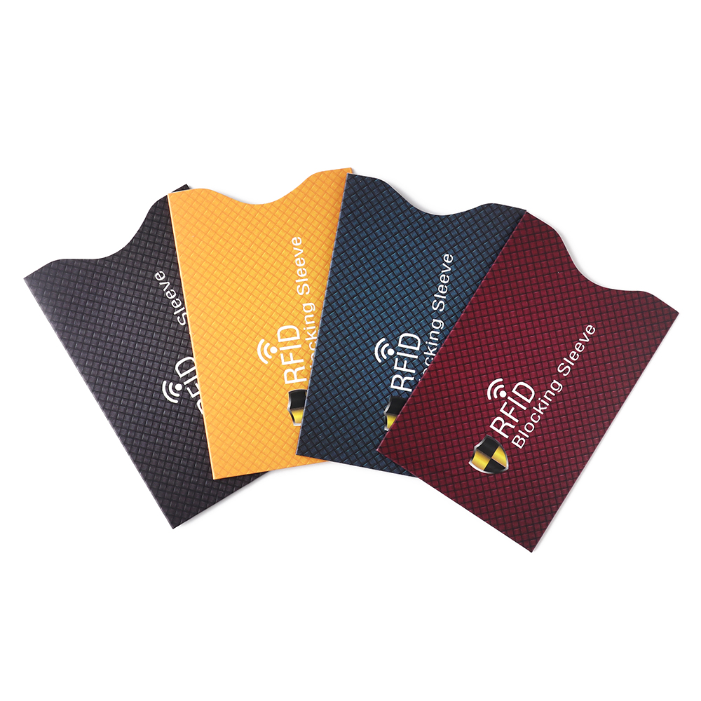 واقي بطاقات الائتمان RFID ضد السرقة ، غلاف مانع للحجب ، أغطية حافظة جلد ، حامل بطاقة بنكية ، جديد ، 5 ner
