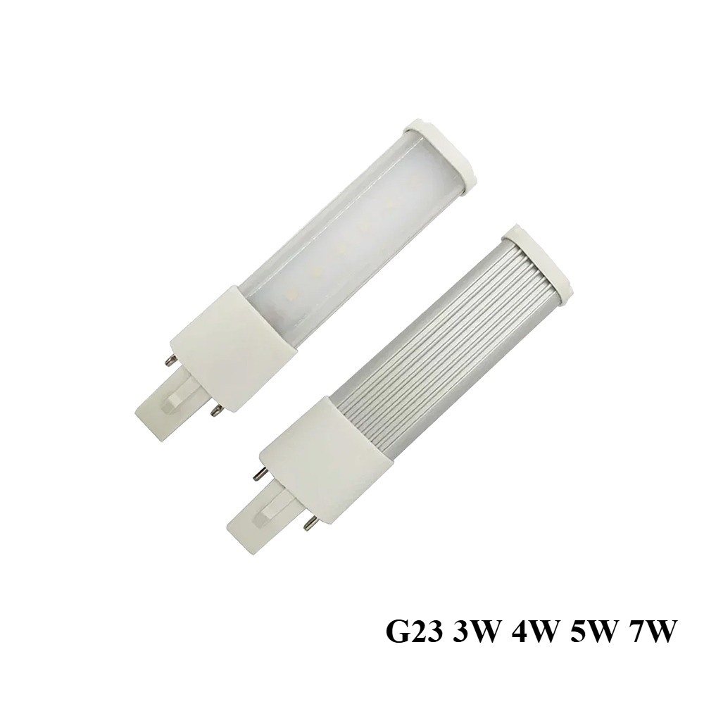 LED G23 3W 4W 5W موصل جانبي أفقي CFL PL-S 7W-13W110V/220V 2Pin G23/GX23 4P 2G7/2GX7 لمبة إضاءة موصلة PL توفير الطاقة