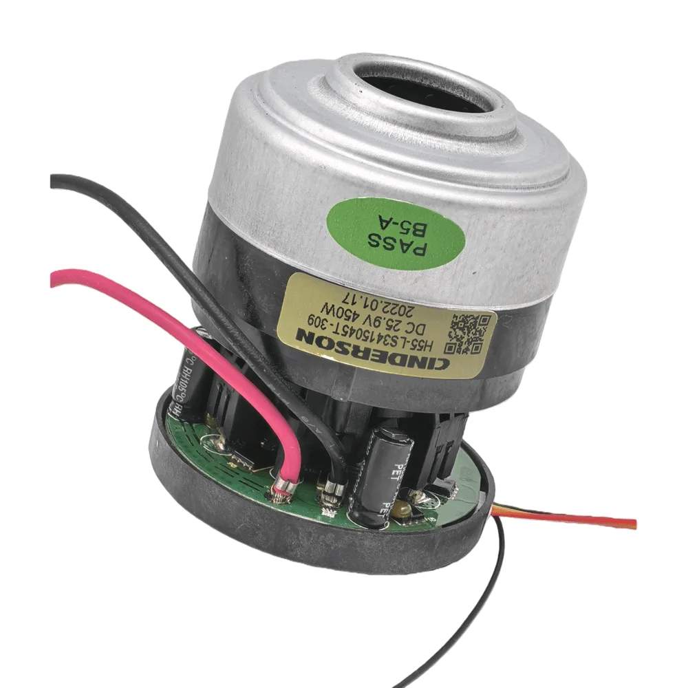 مروحة مكنسة كهربائية بمحرك بدون فرش H55-LS3415045T-309 بقوة 25.9 فولت 450 واط، توربين عنيف عالي الشفط بدون فرش للتنظيف