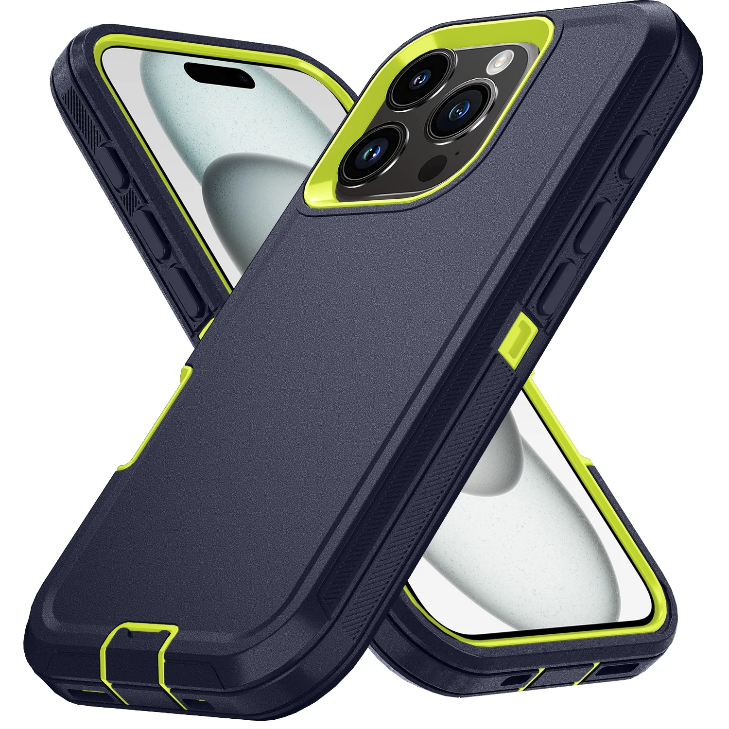 حافظة لهاتف آيفون 11 12 13 14 15 Pro Max X XS XR XSMAX 7 8 Plus SE2 SE4 غطاء خلفي صلب من البولي يوريثان