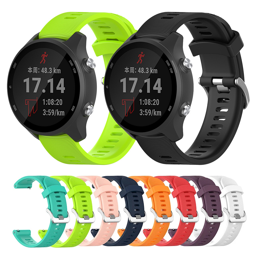 20 مللي متر سيليكون حزام ل Garmin Forerunner 245 245M 645 ساعة ذكية الفرقة استبدال حزام الساعات ل Garmin Vivoactive 5 Venu